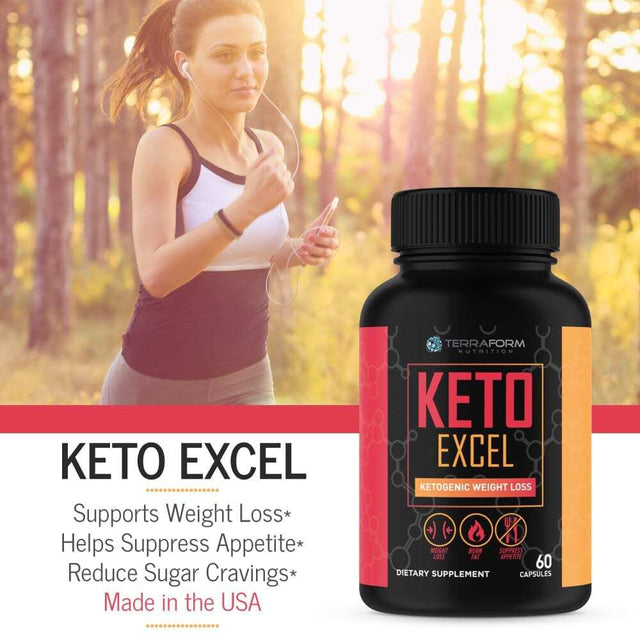 Keto Excel Keto Supplements – Powerful Keto Diet Weight Loss Supplement – Achieve Maximum Weight Loss – Increase Energy & Focus – Thermogenic Fat Burner – 1 Month – USA Made