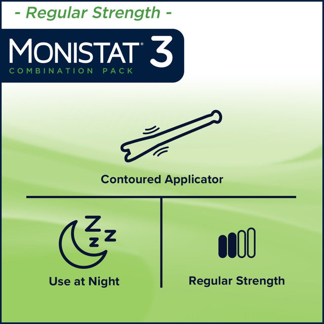 Monistat 3 Day Yeast Infection Treatment, 3 Miconazole Ovule Inserts & External Anti-Itch Cream