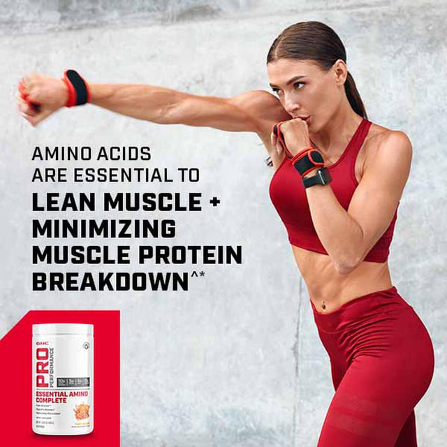 GNC Pro Performance Essential Amino Complete, Strawberry Banana, 15.87 Oz., Supports Muscle Recovery