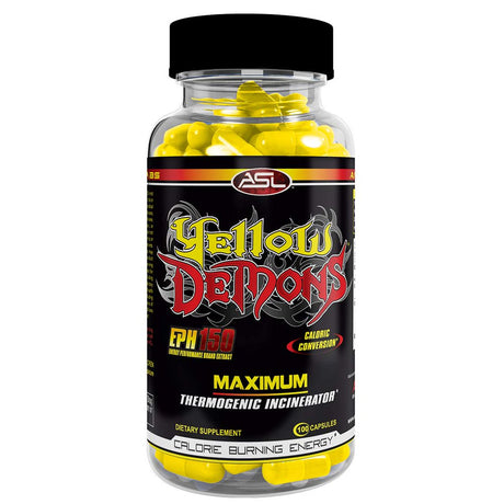 YELLOW DEMONS Thermogenic Fat Burner Anabolic Science Labs, Best 100% Complete All in One Appetite Suppressant, Clean Energy, Weight Loss, Fat Cutter