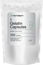 Empty Capsules Size 1 | 1000 Gelatin Pill Capsules | Non-Gmo, Gluten Free | by Horbaach