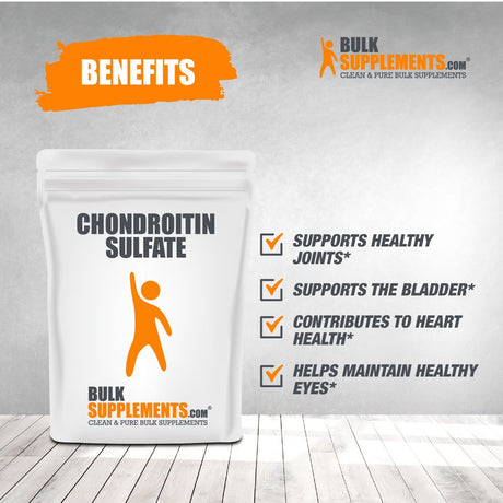 Bulksupplements.Com Chondroitin Sulfate Powder - Supplement for Joint Support and Cartilage Support (100 Grams - 3.5 Oz)