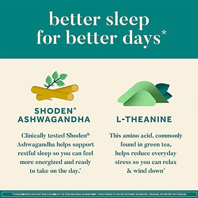 Neuriva Relax & Sleep Melatonin Free Sleep Support with L-Theanine and Ashwagandha", "Nightly Sleep Support, Helps You Fall Asleep Faster so You Wake up Feeling Refreshed*, 2 Pack