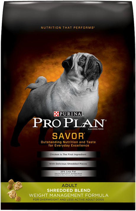 Purina Pro Plan Dry Dog Food for Adult Dogs High Protein Weight Management, Chicken & Rice, 34 Lb Bag