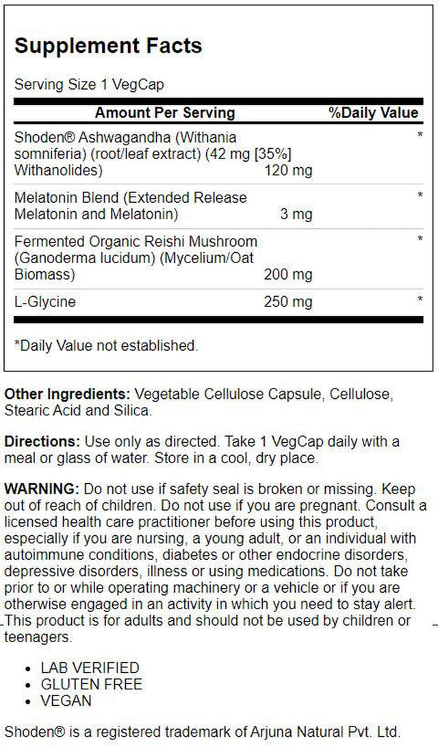 Solaray Sharpmind Sleep, Nootropic Sleep Formula, Supplement Promotes a Calm Mood, Healthy Sleep and a Relaxed Mind. with Slow Release Melatonin 3Mg, 60 Day Money Guarantee, 30 Serv 30 Vegcaps