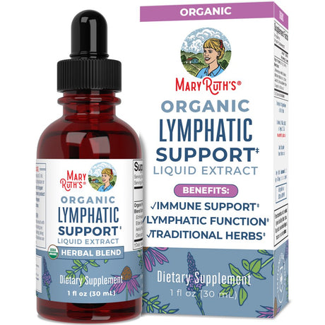 Maryruth'S | USDA Organic Lymphatic Support Liquid Herbal Supplement | Optimum Fluid Levels & Immune Function | Vegan, Non-Gmo | 1 Fl Oz / 30Ml | Eldberberry