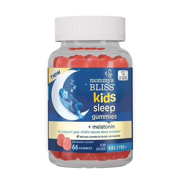 Mommy'S Bliss Kids Sleep Gummies, Dietary Supplement, Strawberry, 66 Count