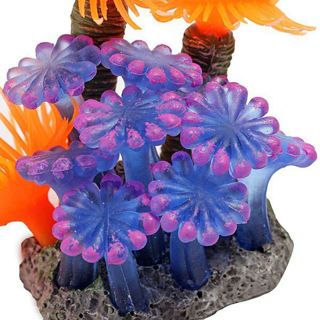 Black and Friday Deals Blueek Resin Silicone Fish Tank Artificial Fake Plant Animal Ornament Aquarium