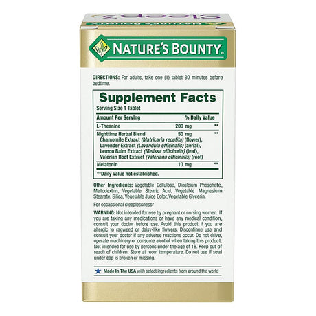 Nature'S Bounty Sleep3 Tri-Layer Tablets (120 Ct.)