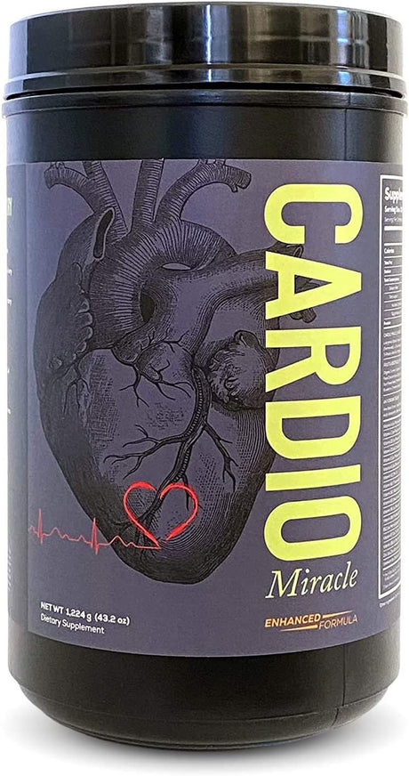 Cardio Miracle (TM) - the Complete Nitric Oxide Solution - Nutritional Heart Healthy L-Arginine and Organic Beetroot Drink Mix (Stevia) 90 Servings