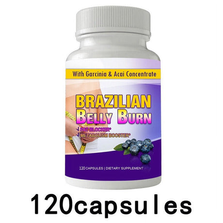 Brazilian Belly Burn Pure Diet Fat Burn Weight Loss 120 Capsules