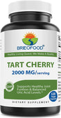 Brieofood Tart Cherry 2000Mg/Serving - 120 Vegetarian Capsules