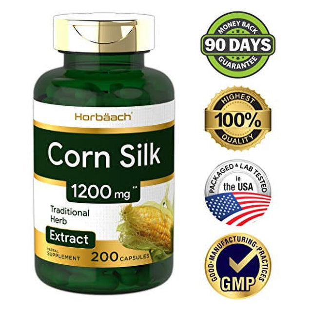 Corn Silk Extract | 1200Mg | 200 Capsules | by Horbaach