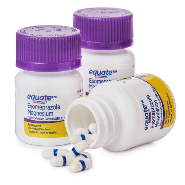 Equate Acid Reducer Esomeprazole Magnesium Delayed-Release Caps, 20Mg, 42 Ct, (3 Pack)