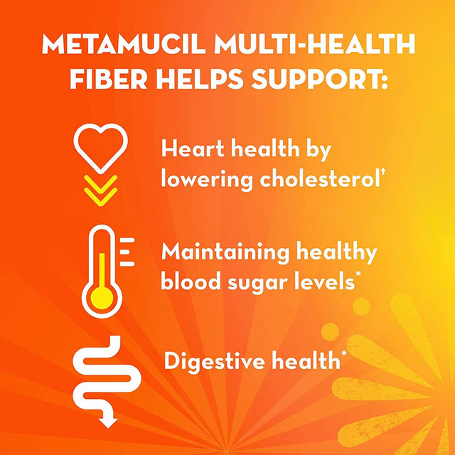 Metamucil, Daily Psyllium Husk Powder Supplement, 3-In-1 Fiber for Digestive Health, Plant Based Fiber, 300Ct Capsules (Packaging May Vary)