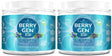 Berry Gen: Detox X 2 Collagen Powder with Antioxidants and Probiotics - 60 Servings - Peptides with Type 1 and 3 Collagen - Support Healthy Hair, Skin, Nails, Digestion and Gut Health - Made in the US