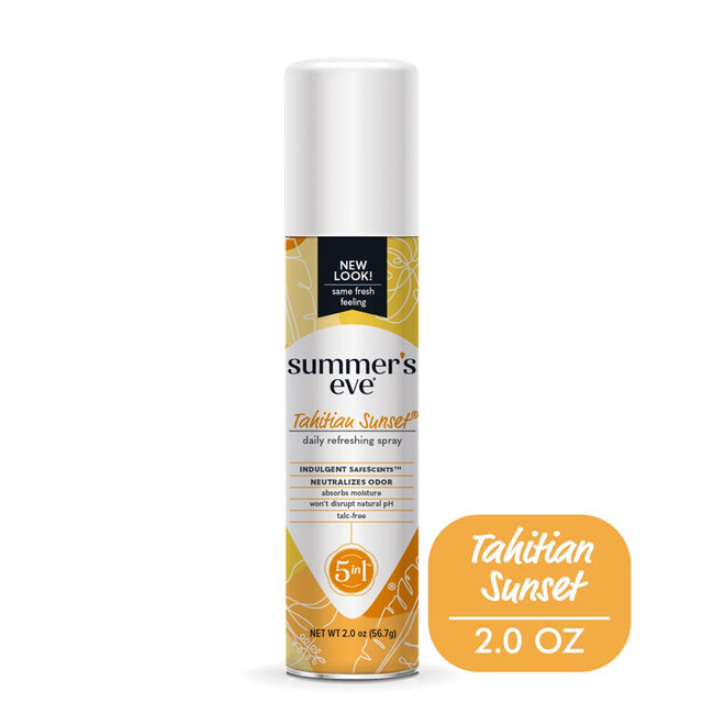 Summer'S Eve Tahitian Sunset Daily Feminine Spray, 2 Oz