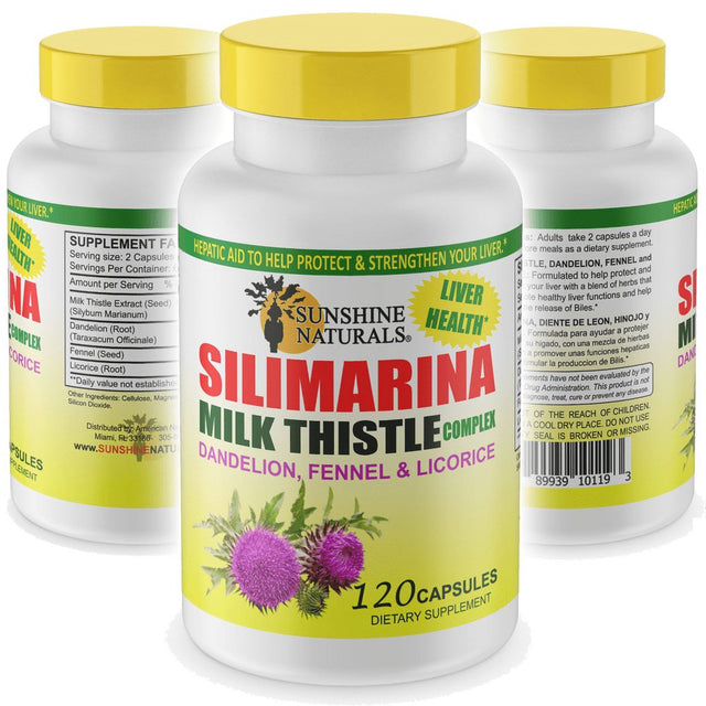 Silimarina Naturals Milk Thistle Liver Health -120 Capsules