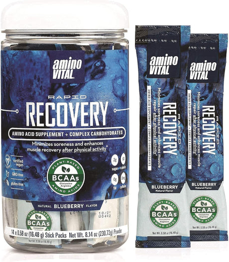 Amino Vital Action (Lemon) and Rapid Recovery Bundle- Vegan Bcaas Amino Acid Mix | Hydration and Endurance | Repair and Recovery