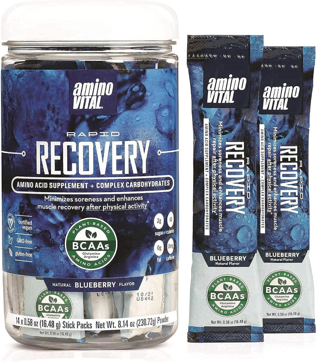 Amino Vital Action (Lemon) and Rapid Recovery Bundle- Vegan Bcaas Amino Acid Mix | Hydration and Endurance | Repair and Recovery