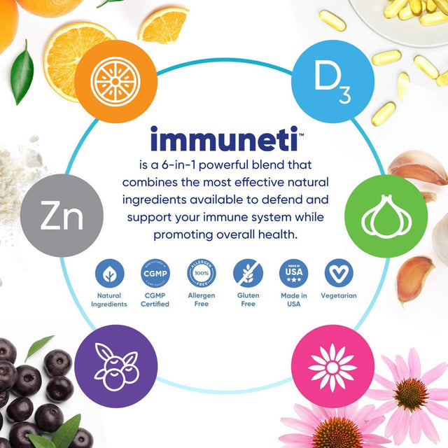 Immuneti Advanced Immune Defense 6-In-1 of Vitamins (5-Pack)