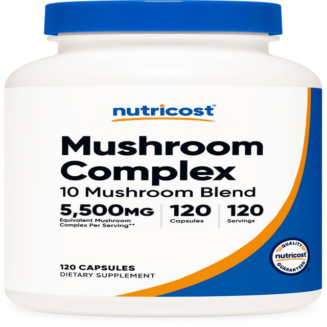 Nutricost Mushroom Complex Supplement, 120 Capsules - 10 Mushroom Blend - Supplement