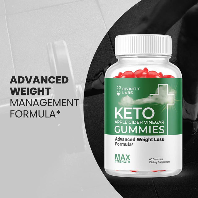 (3 Pack) Divinity Labs Keto ACV Gummies - Supplement for Weight Loss - Energy & Focus Boosting Dietary Supplements for Weight Management & Metabolism - Fat Burn - 180 Gummies