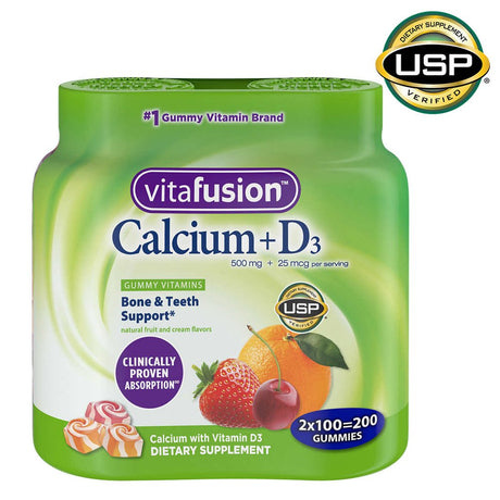 Vitafusion Calcium Gummies, 500Mg (200 Ct.)