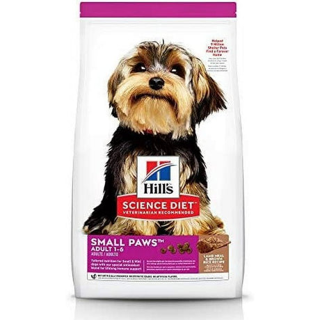 Hill'S Science Diet Dry Dog Food, Adult, Small Paws for Small Breed Dogs, Lamb Meal & Brown Rice, 4.5 LB