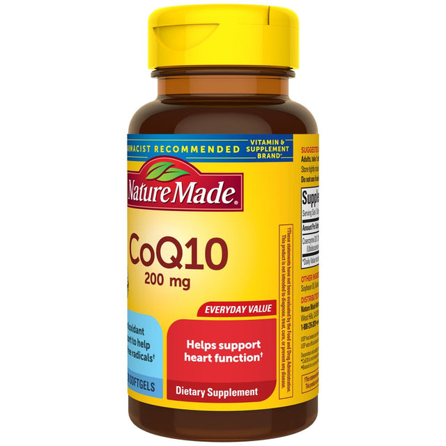 Nature Made Coq10 200Mg Softgels, Dietary Supplement for Heart Health Support, 30 Count