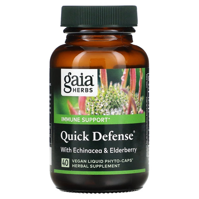 Gaia Herbs, Quick Defense, 40 Vegan Liquid Phyto-Caps