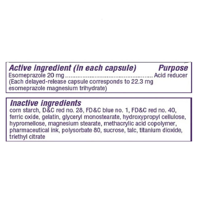 Nexium 24HR Acid Reducer Heartburn Relief Capsules with Esomeprazole Magnesium - 42 Count