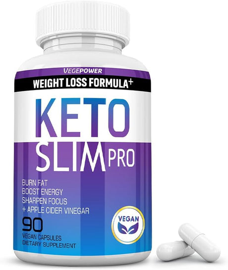 Keto Pills Apple Cider Vinegar Weight Loss Fat Burner Ketosis Diet Support Boost Energy Ketones Supplement with ACV for Women Men 90 Capsules