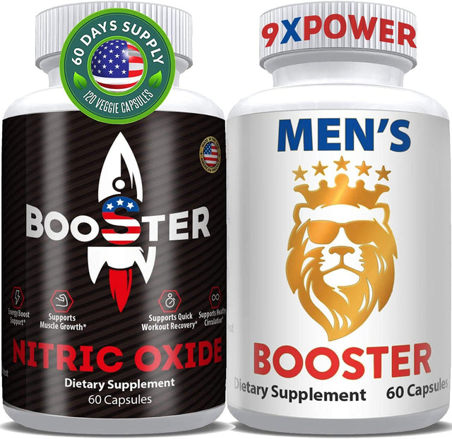 Male Health & Wellness Booster Supplements Complex, Natural Powerful Athletic Results & Endurance, Ageless Energy, Vitality, Stamina for Men