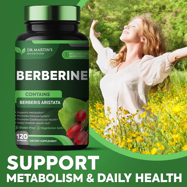 Potent 1200Mg Berberine Supplement | 120 Capsules | Berberine HCL Supplement for Healthy Weight Management | Supports Healthy Immune System | Improves Cardiovascular Health & Gastrointestinal Wellness