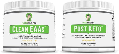 Vitamonk Clean EAA™ and Post Keto™ - Pre-Workout and Post Workout Energy and Recovery Drink