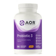 AOR, Probiotic 3, Digestive Aid for a Healthy Gastrointestinal Tract, Gut Flora and Immune Response, Dietary Supplement, 45 Servings (90 Capsules)