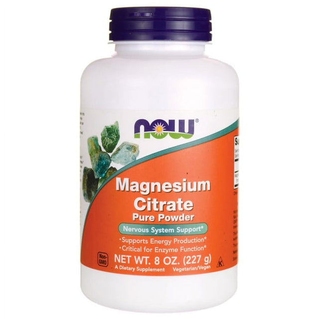 NOW Foods Magnesium Citrate Pure Powder 8 Oz Pwdr