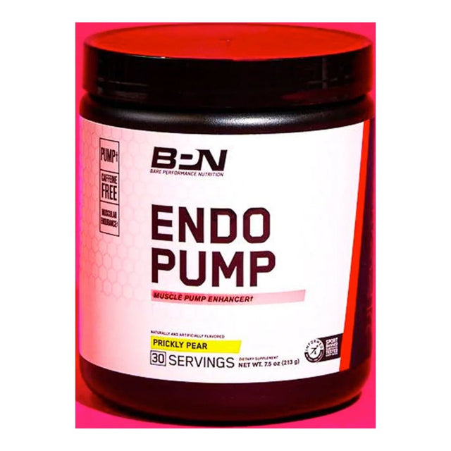 Bare Performance Nutrition, BPN Endo Pump Pre-Workout Muscle Pump Enhancer, Blue Raspberry, 30 Servings