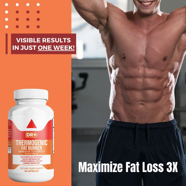 Thermogenic Belly Fat Burn Pills to Lose Stomach Fat, Weight Loss Supplement 60 Capsules