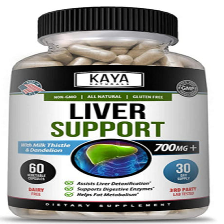 Kaya Naturals Liver Support, Cleanse, Detox & Repair Formula 22 Herbs Including Milk Thistle