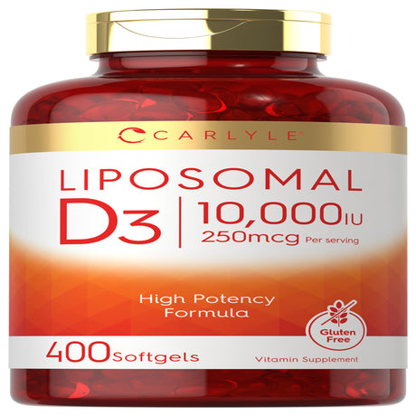 Liposomal Vitamin D3 | 10,000Iu | 400 Softgels | High Potency | by Carlyle