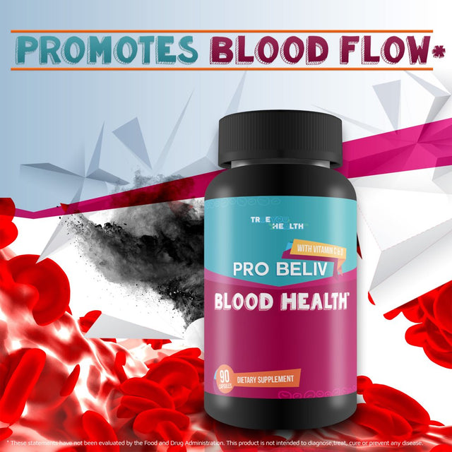 Pro Beliv Blood Health - Blood Sugar Support Supplement - Support Balanced Blood Sugar, Reduced Inflammation, & Cardiovascular Health - 20+ Herbs & Vitamins Including Cinnamon, Berberine, & Ginseng