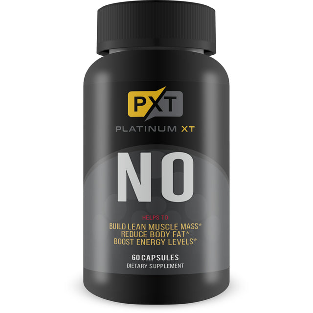 Platinum XT N.O. - Nitric Oxide Supplement - Premium Muscle Building Nitric Oxide Booster with L-Arginine - Boost Energy, Stamina, Endurance, and Strength - Pre Workout - 60 Capsules