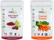 Beet Root Powder and Carrot Powder - 100 GM Each Super Saver Combo Pack by B Naturall