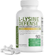 Bronson L-Lysine Defense Immune Support Complex 1500 MG L-Lysine plus Olive Leaf, Garlic, Vitamin C and Zinc - Non-Gmo, 90 Vegetarian Capsules