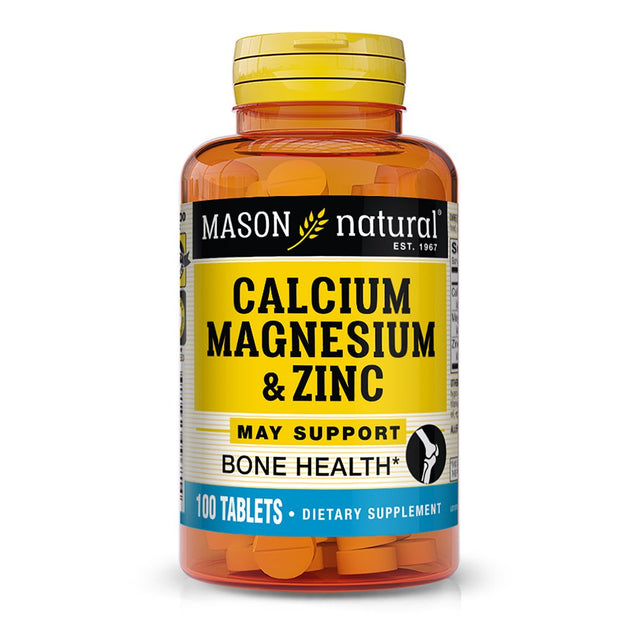 Mason Natural Calcium Magnesium & Zinc, 100 Tablets