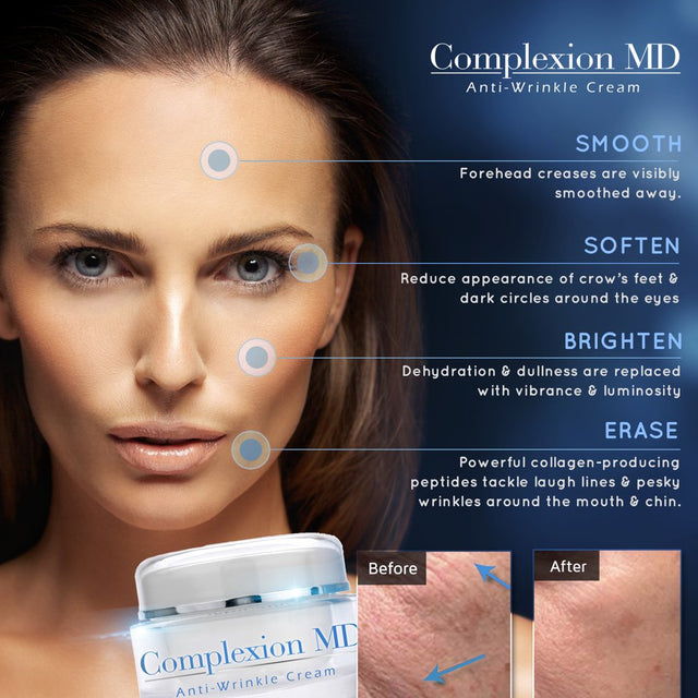 Complexion MD ADVANCED anti Aging, Multi Peptide Formula with Hyaluronic Acid...