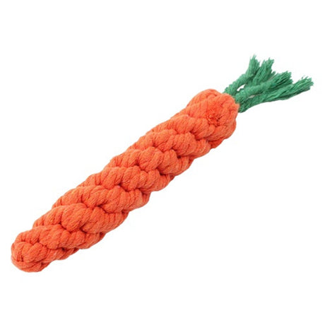 Black and Friday Deals Blueek 1 Piece of Carrot Dog Toy 22 Cm Long Woven Cotton Rope Puppy Chew Toy