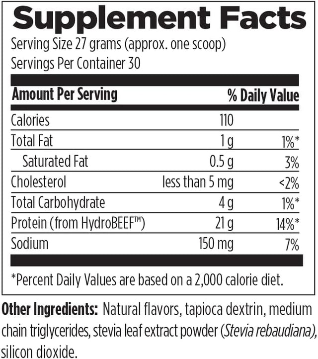 Rootcology Paleo Protein - Dairy-Free and Soy-Free 21G Hydrolyzed Beef Protein Powder with MCT and Stevia - for Energy and Muscle Support by Izabella Wentz (Vanilla - 810G / 30 Servings)